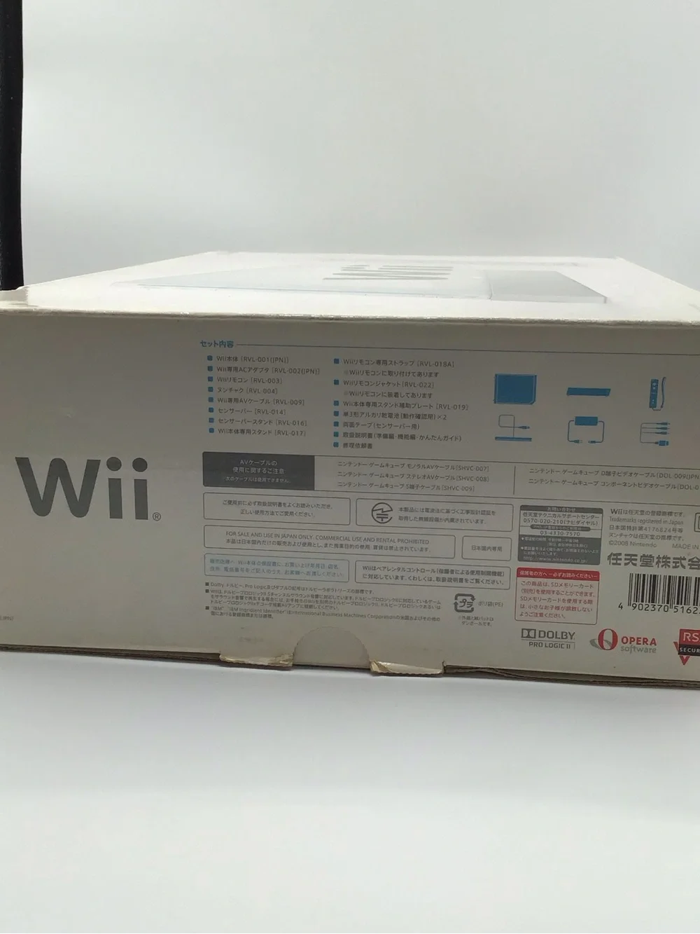 Nintendo Wii Console Rvl 001 White Bundle In Box Untested With Accessories